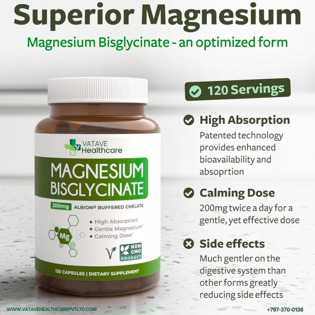 Best Magnesium Bisglycinate Manufacturer Is Vatave Healthcare