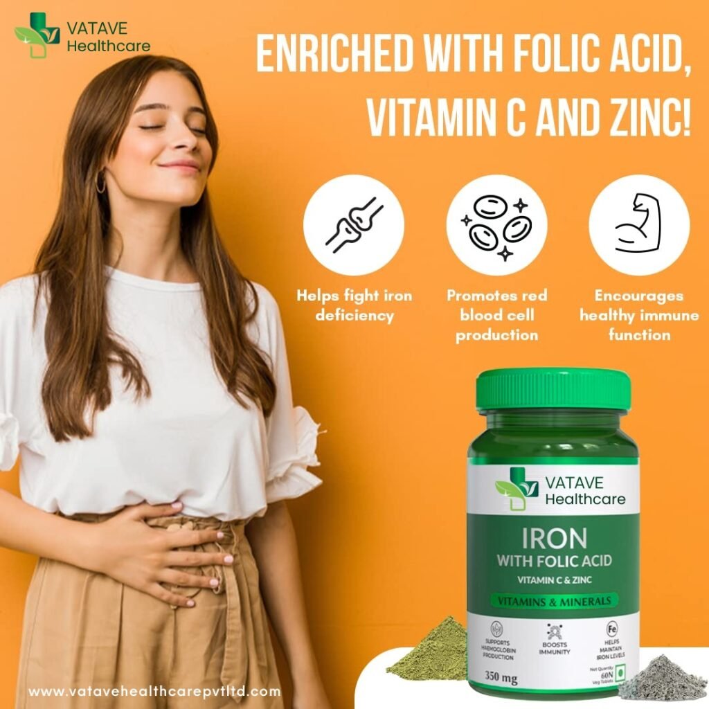 Best Iron with Folic Acid Tablets and Syrups By Vatave Healthcare