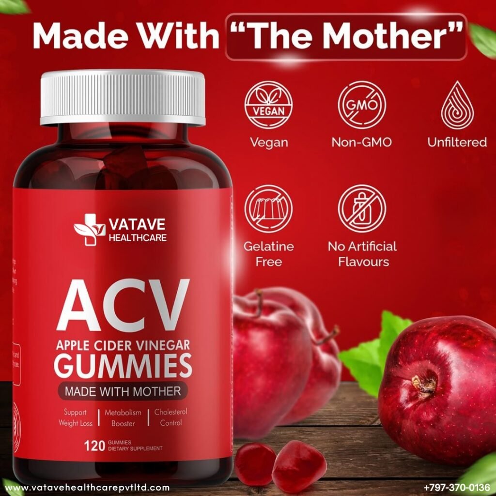 Best ACV Apple Cider Vinegar Gummies in India by Vatave Healthcare