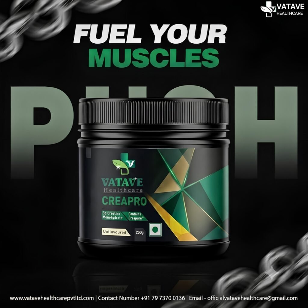 Best Creatine manufacturer is Vatave Healthcare manufacturing facility