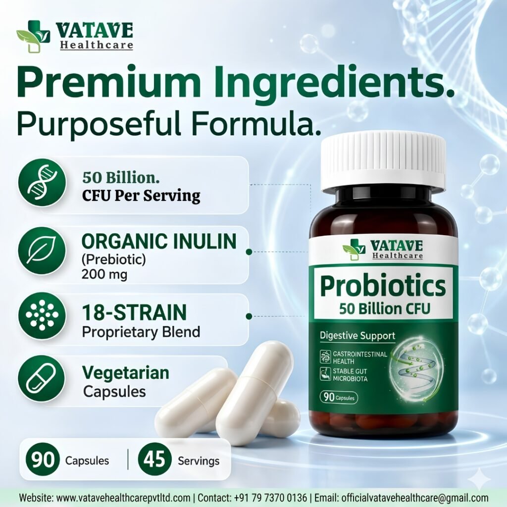 Best Probiotics manufacturer is Vatave Healthcare