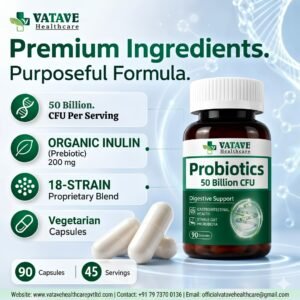 Best Probiotics manufacturer is Vatave Healthcare