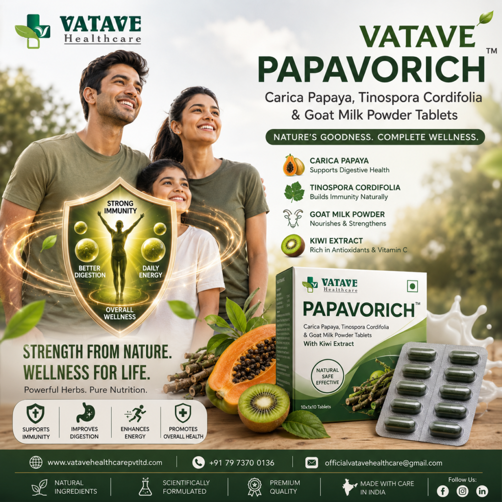 Best Anti Dengue Tablets Manufacturer in Punjab Is Vatave Healthcare