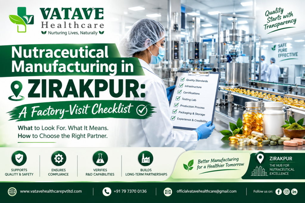 Nutraceutical Manufacturing in Zirakpur: A Factory-Visit Checklist
